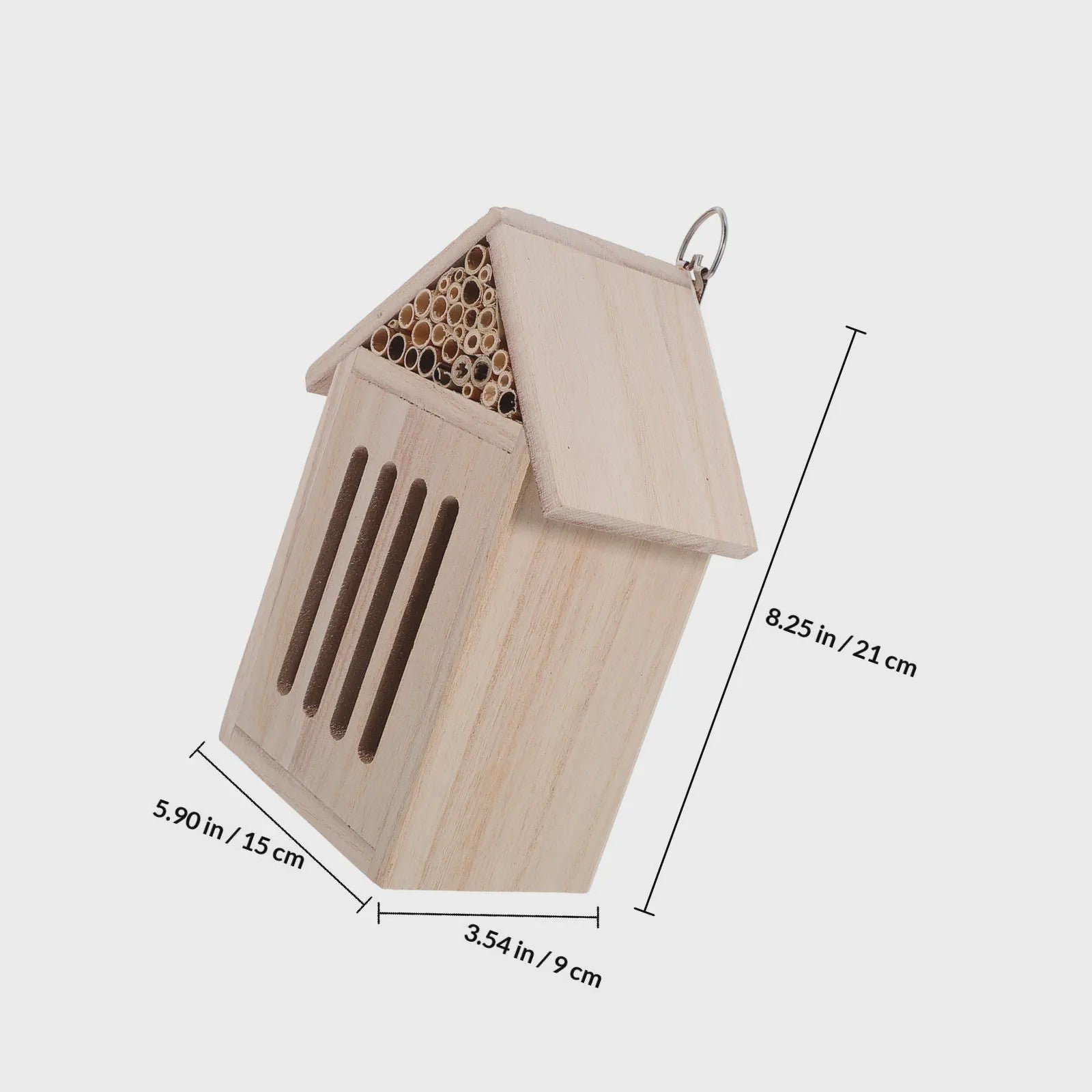 Houten Insectenhotel - Nestkast voor Nuttige Insecten in de Tuin - Eco Vriendelijk
