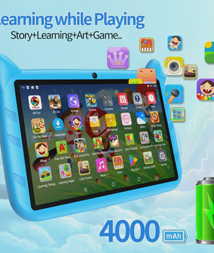 Kinder Tablet 7 Inch Android 13 - 4GB RAM/64GB Opslag - Educatief & Leuk Cadeau - WiFi 5G