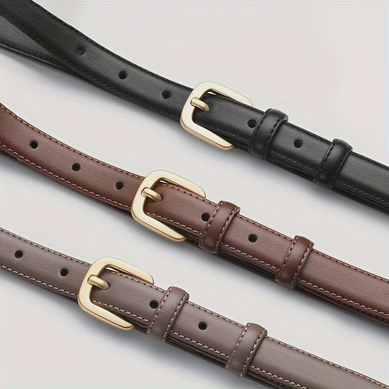 2-Pack Casual Dames Riemen met Naaldbuckle - Stijlvol & Hoogwaardig voor Dagelijks Gebruik