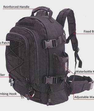 60L Militaire Tactische Rugzak - Molle Assault Rucksack voor Outdoor, Reizen, Wandelen & Jagen