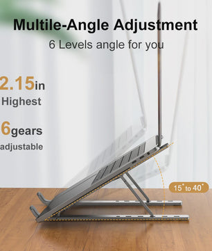 Verstelbare Aluminium Laptopstandaard - Ergonomisch & Koelend
