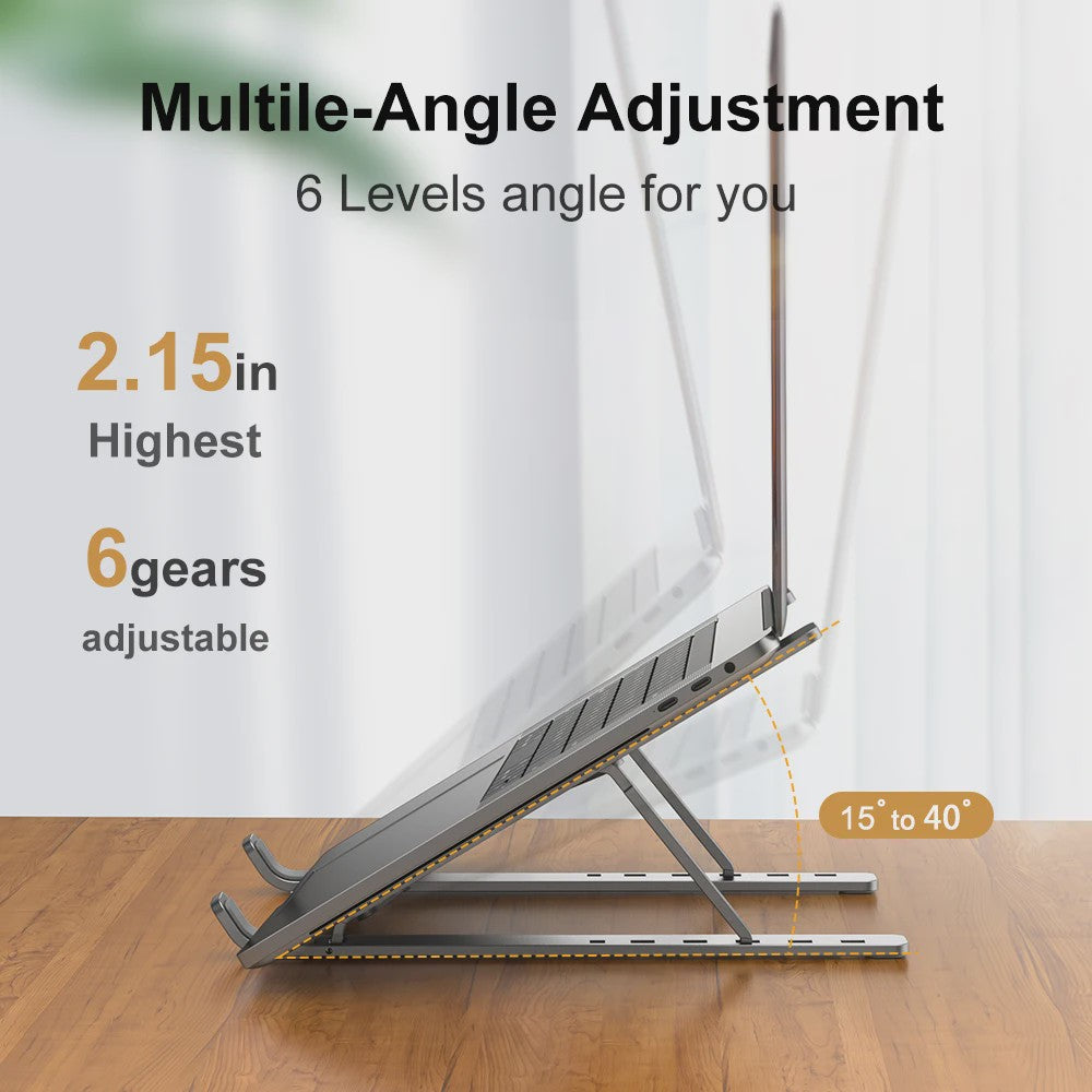 Verstelbare Aluminium Laptopstandaard - Ergonomisch & Koelend