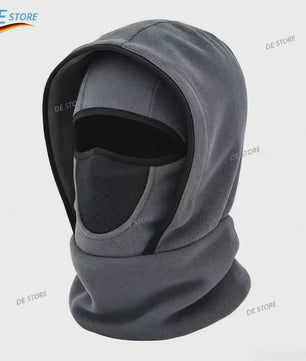 Multifunctionele Winter Balaclava met Capuchon: Fleece Nekwarmer & Winddicht Gezichtsmasker voor Buitenactiviteiten