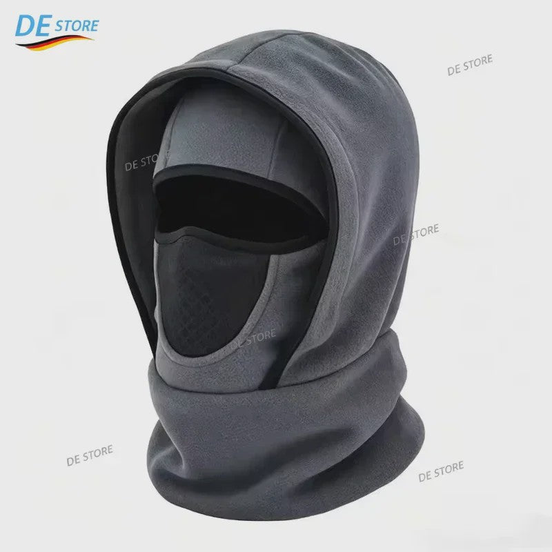 Multifunctionele Winter Balaclava met Capuchon: Fleece Nekwarmer & Winddicht Gezichtsmasker voor Buitenactiviteiten