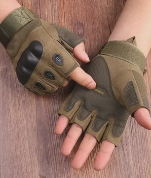 Outdoor Fitness Handschoenen Halve Vinger - Schokbestendig & Ademend voor Sport, Fietsen, Motorrijden