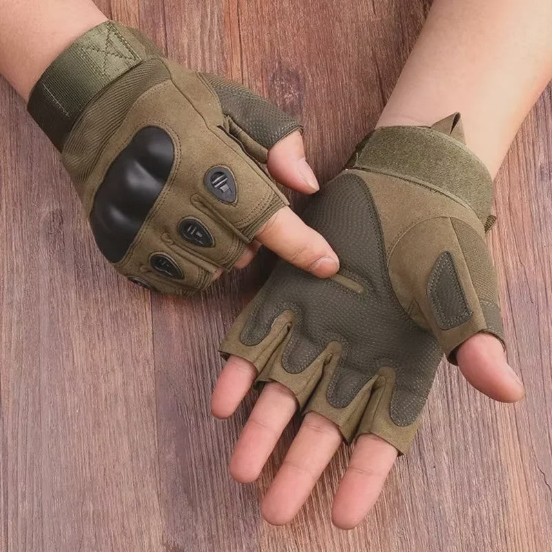 Outdoor Fitness Handschoenen Halve Vinger - Schokbestendig & Ademend voor Sport, Fietsen, Motorrijden