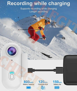 4K Actiecamera Mini - Waterdicht, WiFi, Helm & Fietsmontage