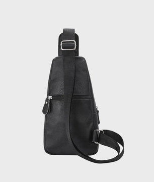 Luxe Leren Borstas Heren - Grote Capaciteit, Zakelijk & Casual Crossbody Tas