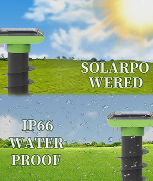 Solar Ongedierteverjager met Ultrasone Pulsen - Waterdicht (IP66) & Solar-Powered
