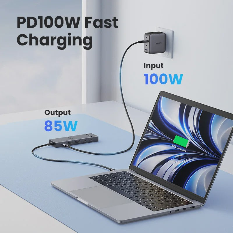 UGREEN USB-C Hub 10Gbps, 4K@60Hz HDMI, 100W PD Docking Station
