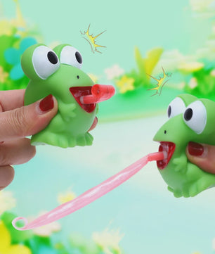 Grappig Fidget Speelgoed: Knijp Kikker of Dino met Uitsteek Tong
