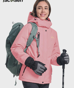 TACVASEN Dames Winter Parka Jas - Fleece gevoerd, Waterdicht & Winddicht Ski Jack
