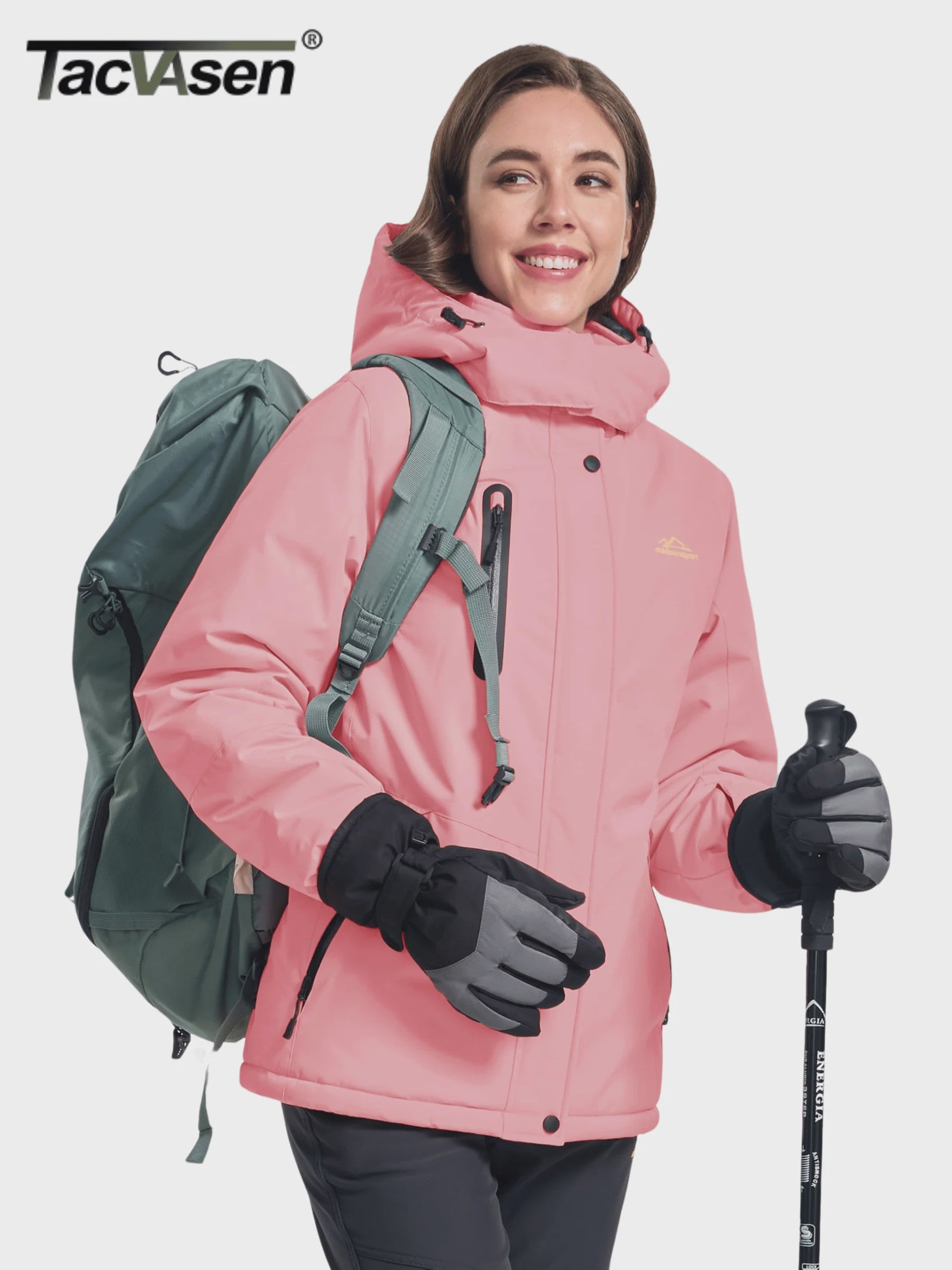 TACVASEN Dames Winter Parka Jas - Fleece gevoerd, Waterdicht & Winddicht Ski Jack