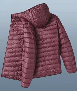 Lichte Heren Winterjas met Capuchon - Strak Design & Warmte