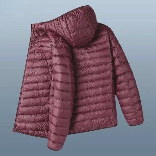 Lichte Heren Winterjas met Capuchon - Strak Design & Warmte