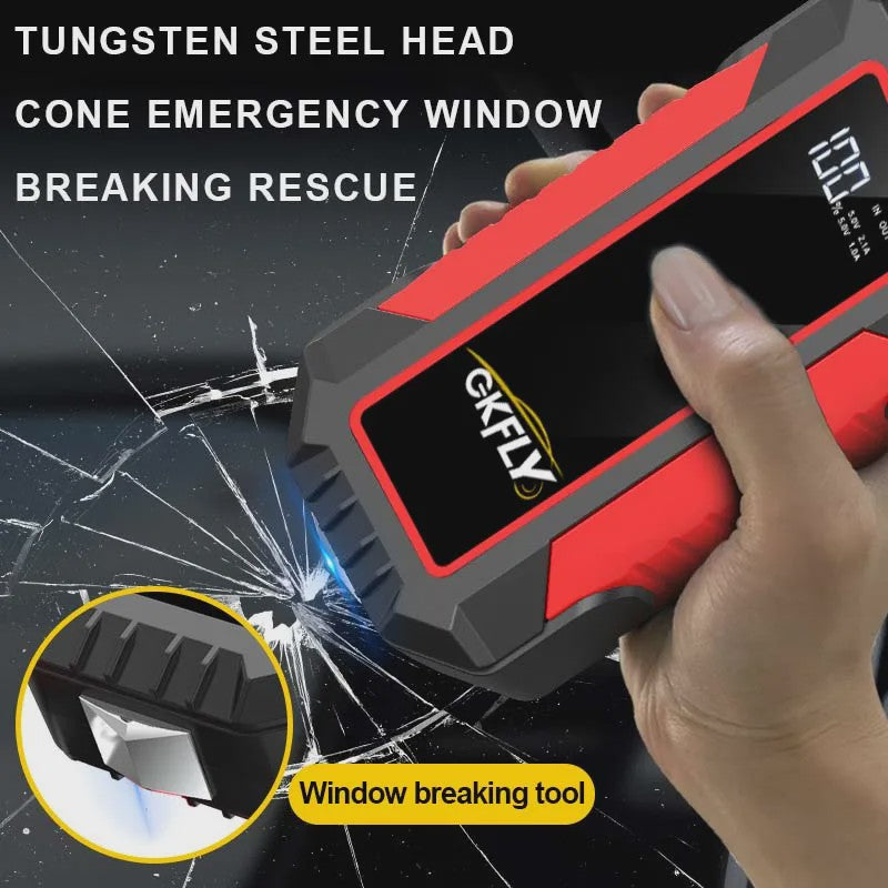 GKFLY 3000A/4000A Krachtige Jump Starter & Powerbank - Start Benzine (6.0L) & Diesel (5.0L)