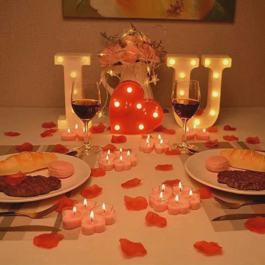 9x Hartvormige Geurkaarsen - Romantische Sfeer voor Valentijn, Bruiloft & Decoratie