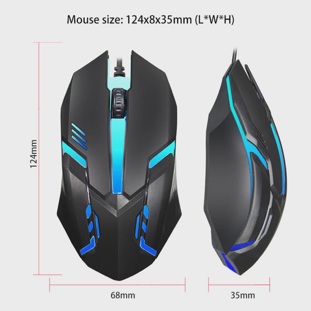 Gaming Muis met 5000 DPI, Kleurrijke LED Verlichting en Ergonomisch Design - Bedraad