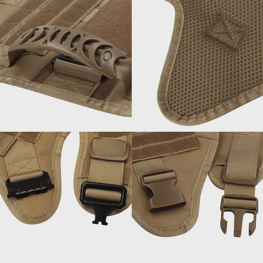 Tactisch Hondentuig voor Training & Werk - Militair Stijl Vest voor Grote Honden