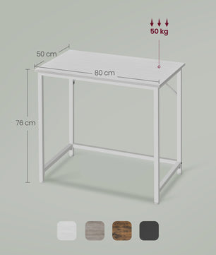 VASAGLE Compact Bureau - Stijlvol Metalen Frame Bureau voor Studie, Kantoor of Slaapkamer