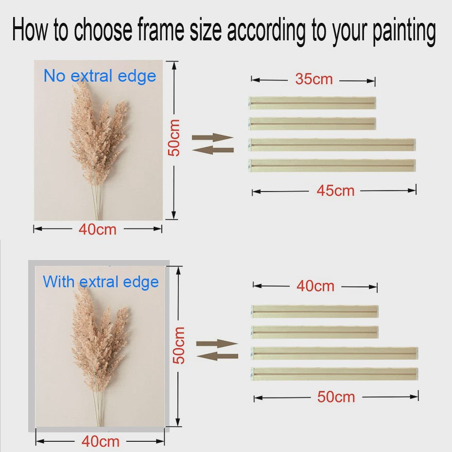 Houten Canvas Frame Sets - Diverse Maten voor Kunst, Foto's & Diamond Painting