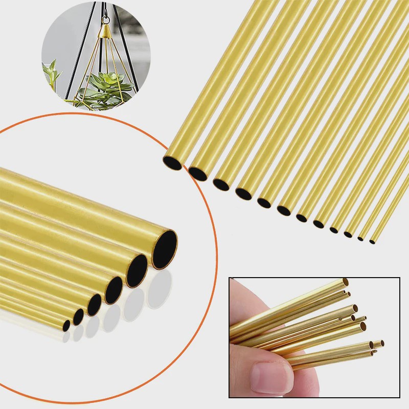 Messing Buis - Diverse Diameters & Lengtes (200-500mm) - Ideaal voor DIY Projecten