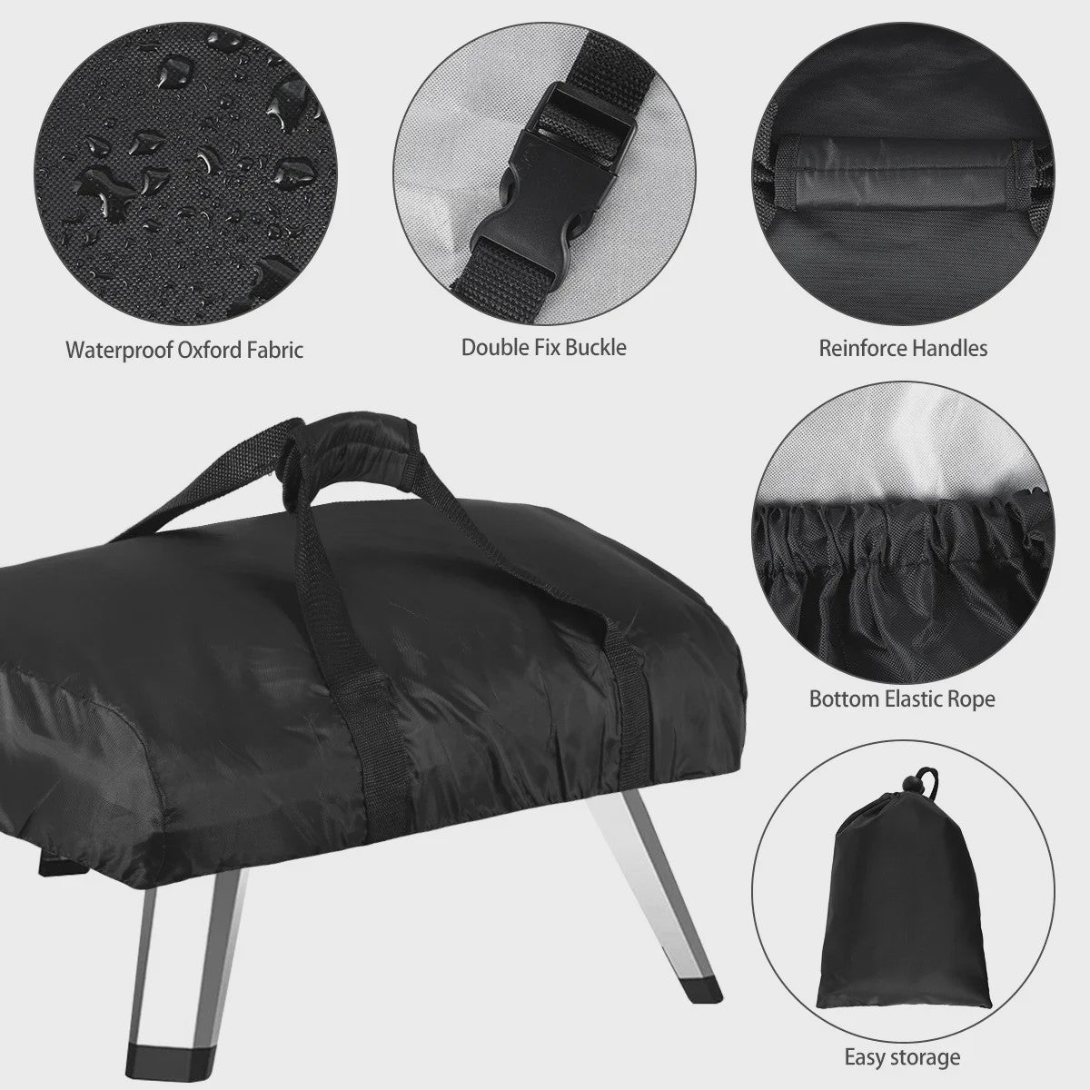 Waterdichte Pizzaoven Cover voor Ooni Koda 12 & 16 - UV-bescherming & Stofdicht