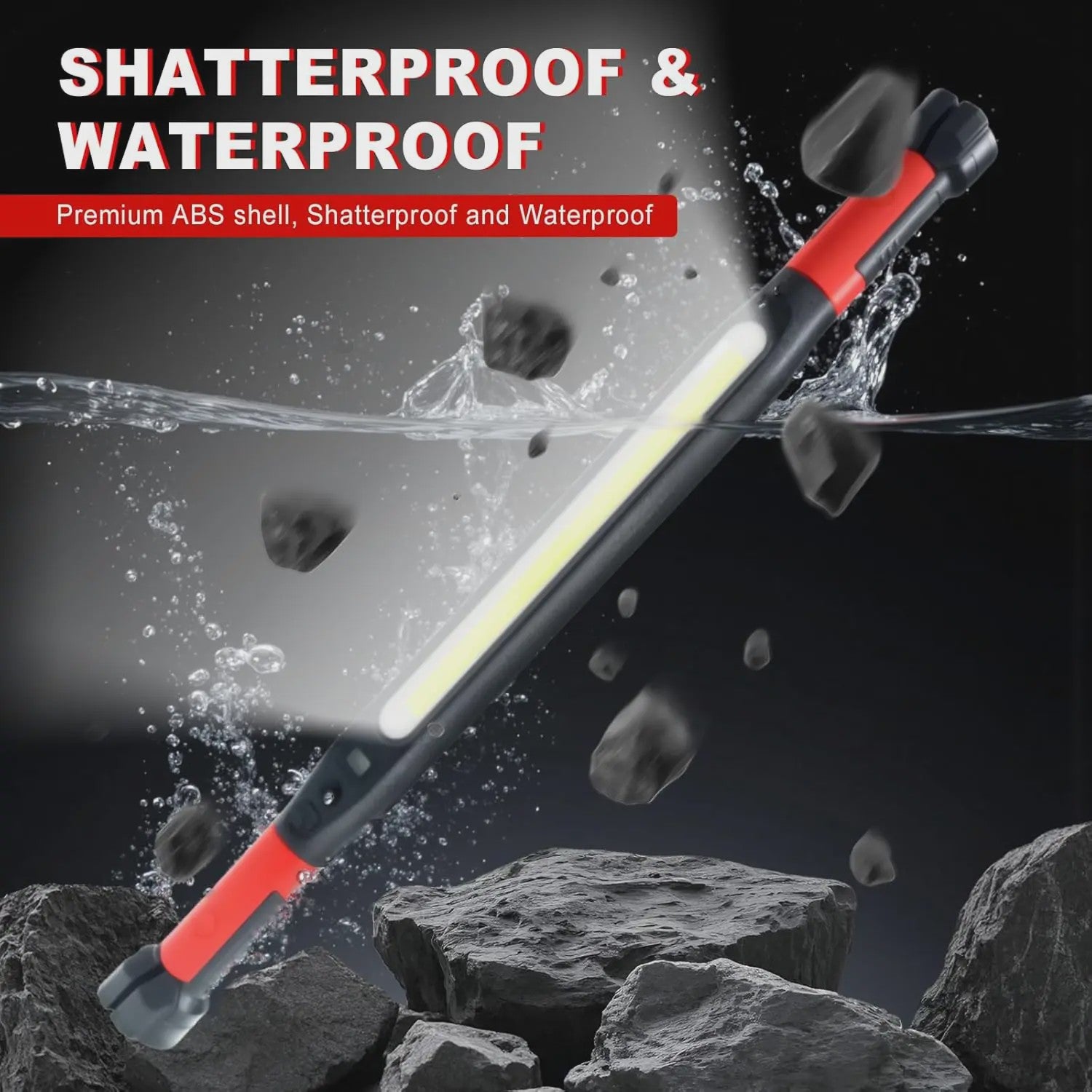 Oplaadbare LED Werkplaat Lamp met Magneet & Haken - Ideaal voor Auto Reparatie