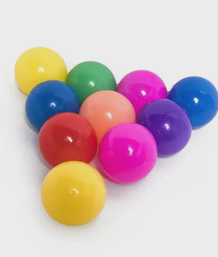 100x Kleurrijke Zachte Ballen voor Zwembad, Speeltent & Ballenbak - Eco-vriendelijk Baby Speelgoed