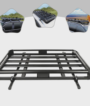 Universele Aluminium Dakdrager Bagagemand Zwart - 140/160x100cm - 150kg Laadvermogen