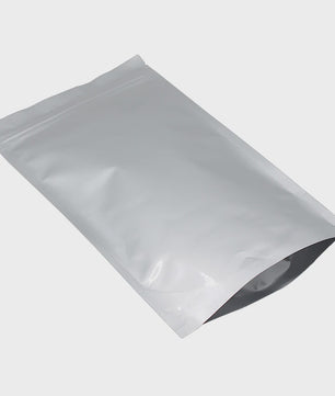 100x Zilveren Mylar Stand-Up Zakjes met Hersluitbare Zip Lock - Ideaal voor Voedselopslag