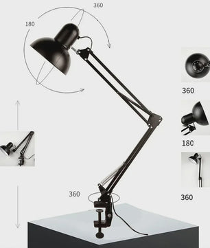 Flexibele LED Bureau Lamp Metaal - Verstelbaar en Opvouwbaar - Ideaal voor Thuiswerk en Lezen