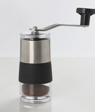 Handmatige Koffiemolen RVS met Keramische Kern - Compact & Visueel