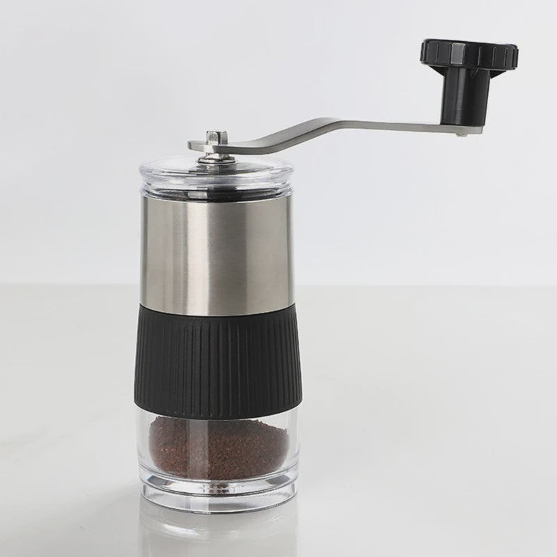 Handmatige Koffiemolen RVS met Keramische Kern - Compact & Visueel