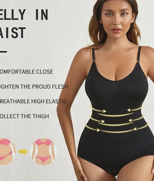 Naadloze Shaping Bodysuit met Buikcontrole en Billenlift - Vrouwen Shapewear