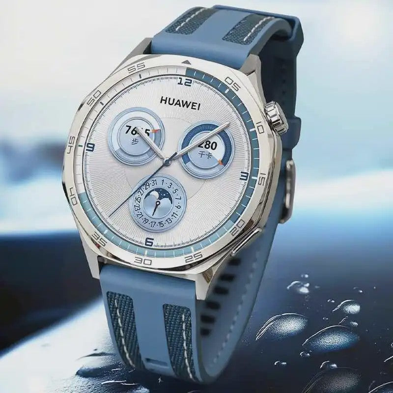 22mm Nylon & Siliconen Horlogeband voor Huawei Watch GT/Pro (46mm)