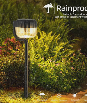2/4 Stuks Super Heldere LED Zonne-tuinverlichting - Waterdicht IP65 voor Pad, Gazon & Buiten Decoratie