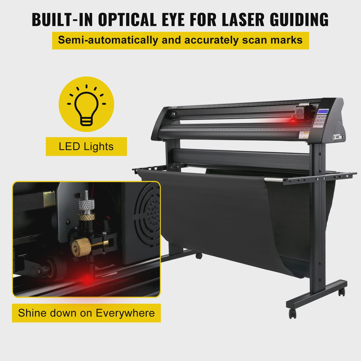 SucceBuy Vinyl Cutter Plotter 28-53 Inch met LCD, Stand en SIGNMASTER Software