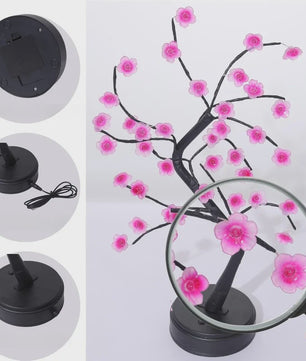 Bloesem Boom Nachtlamp - Sfeervolle LED Decoratie met USB/Batterij & Touch Switch