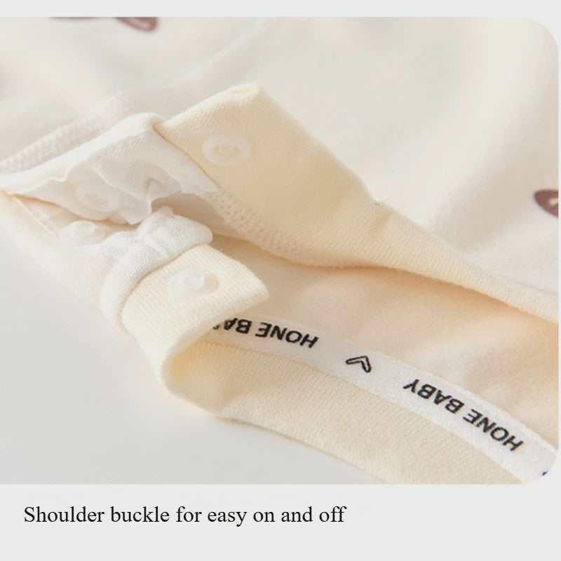 Schattige Unisex Baby Romper met Lange Mouwen - Perfect voor Herfst & Winter