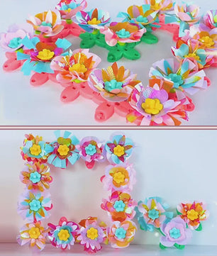 DIY Bloemen Knutselset met Embossing Machine - Interactief Speelgoed voor Kinderen