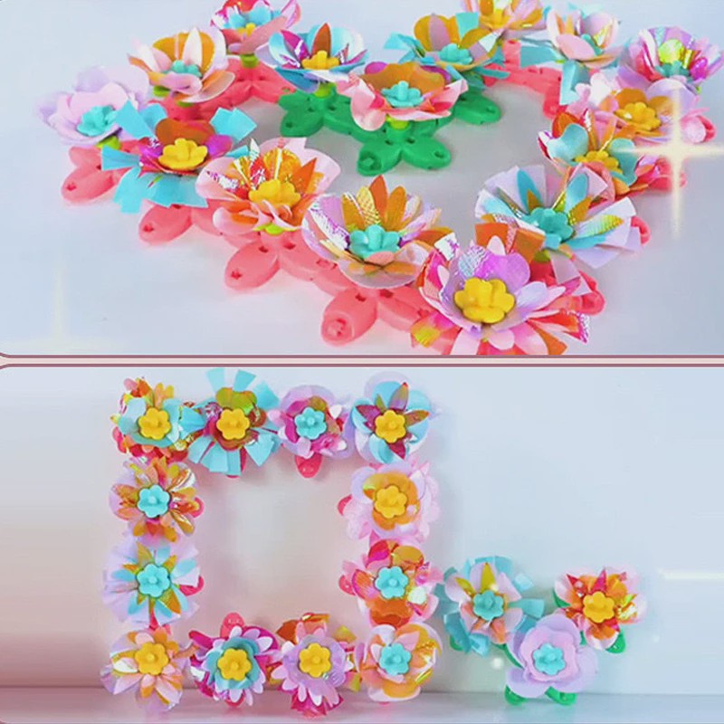 DIY Bloemen Knutselset met Embossing Machine - Interactief Speelgoed voor Kinderen