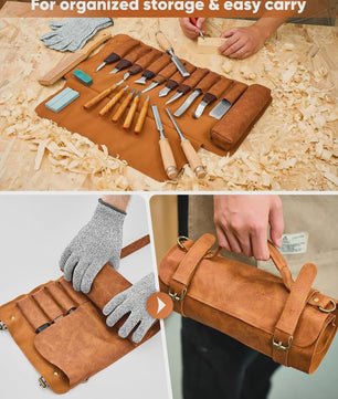 Compleet Houtsnijgereedschap Set (25 Delig) - Ideaal voor Beginners en Hobbyisten