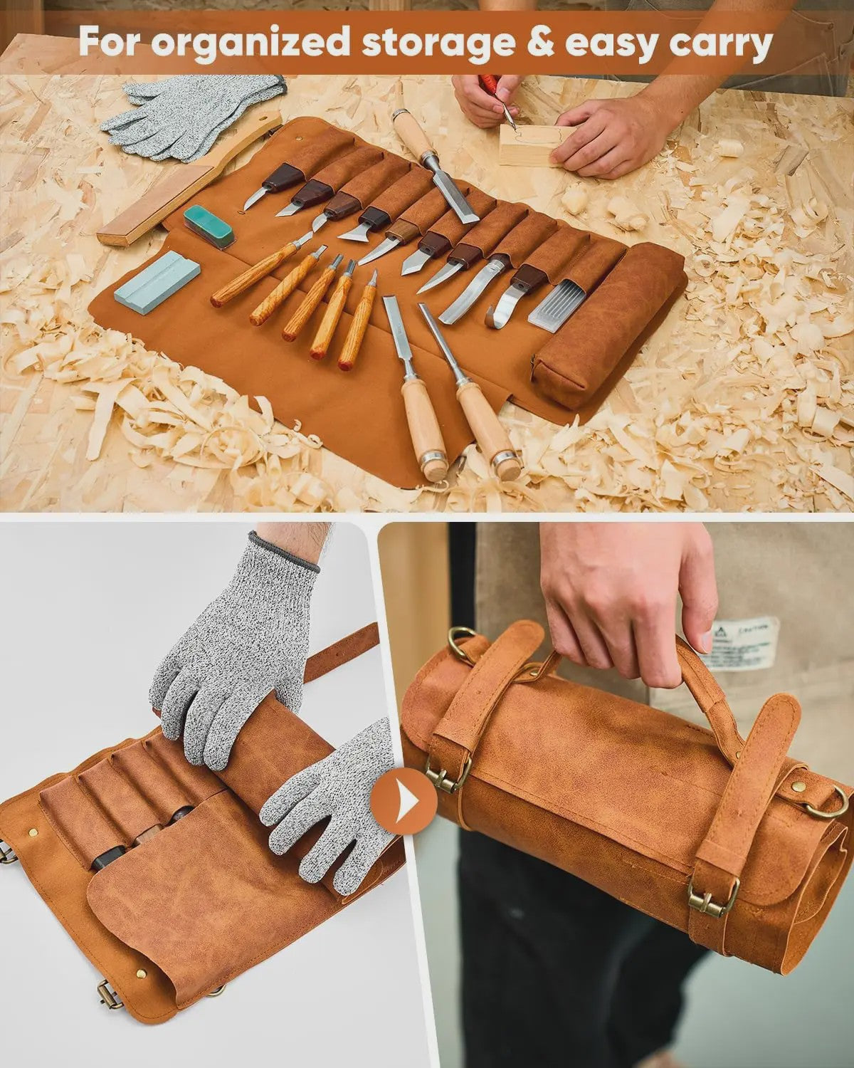 Compleet Houtsnijgereedschap Set (25 Delig) - Ideaal voor Beginners en Hobbyisten
