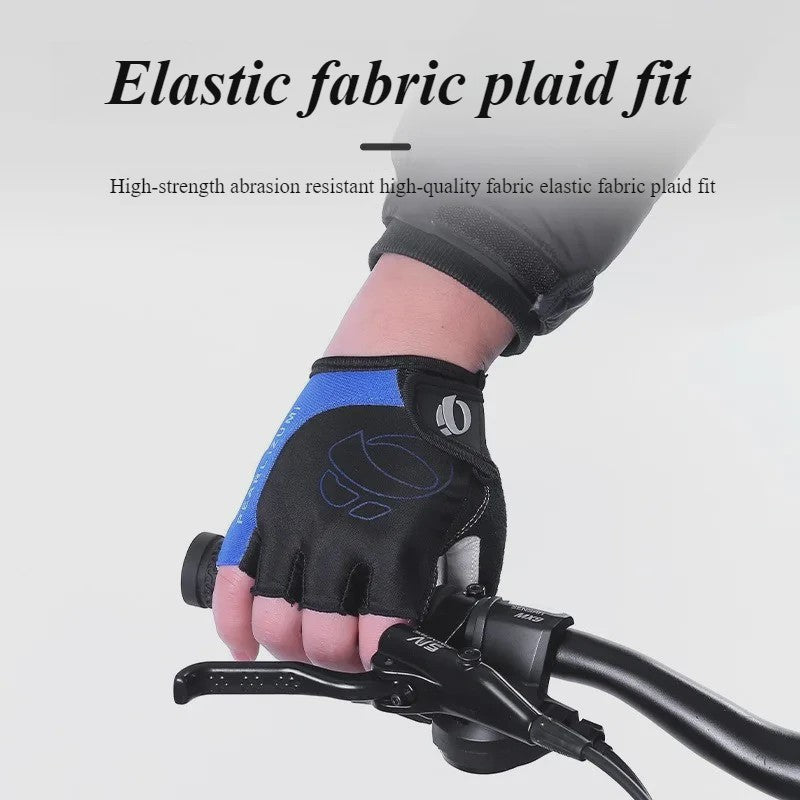 Fietshandschoenen Half Vinger - Ademend, Schokabsorberend met Antislip Siliconen Palm
