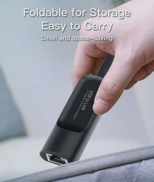2.5Gbps USB Ethernet Adapter - Snelle Netwerkkaart voor Laptop & PC (USB-A/C)