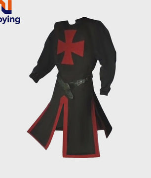 Middeleeuwse Kruisvaarder Tuniek met Riem - Renaissance & Cosplay Kostuum