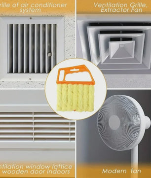 Multifunctionele Raamborstel voor Jaloezieën en Ventilatieroosters - Wasbaar & Verwijderbaar