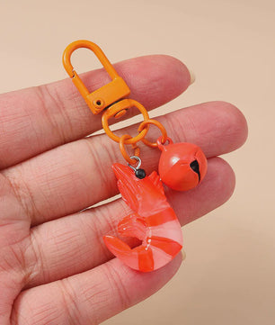 Schattige Garnalen Sleutelhanger - 3D Hanger voor Tassen & Sieraden