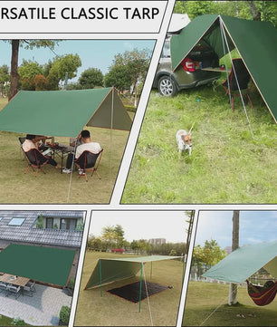Waterdichte Camping Tarp - UV-bestendige Luifel & Zonnescherm voor Buiten